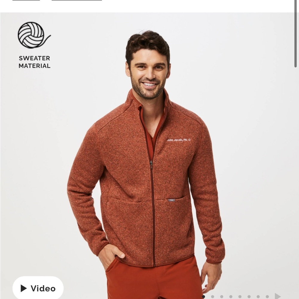 Figs Men’s On-Shift Sweater Knit Jacket